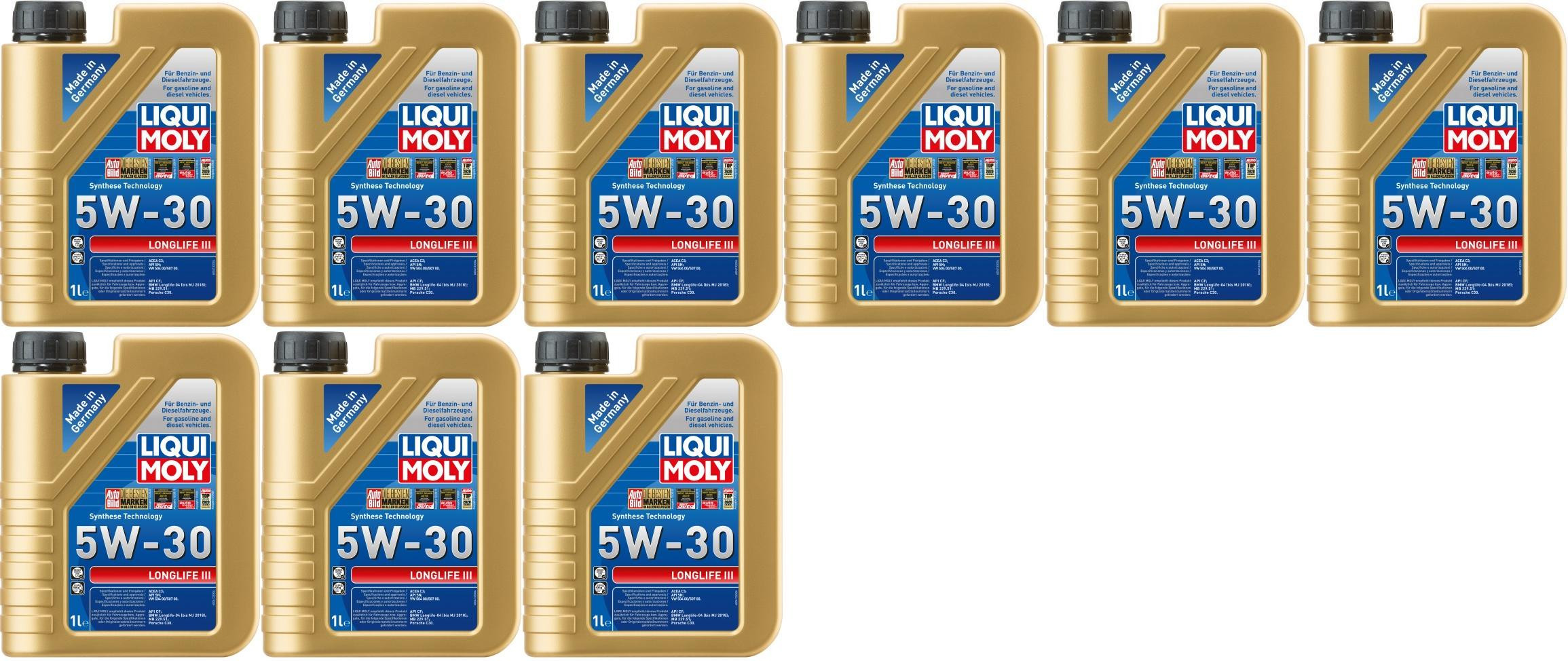 Liqui Moly 20646 5W-30 Longlife III Motoröl 9x 1l = 9 Liter