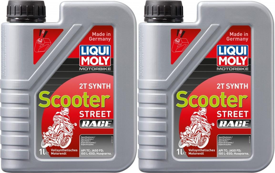 Liqui Moly 1053 Motorbike 2T Synth Scooter Street Race 2x 1l = 2 Liter