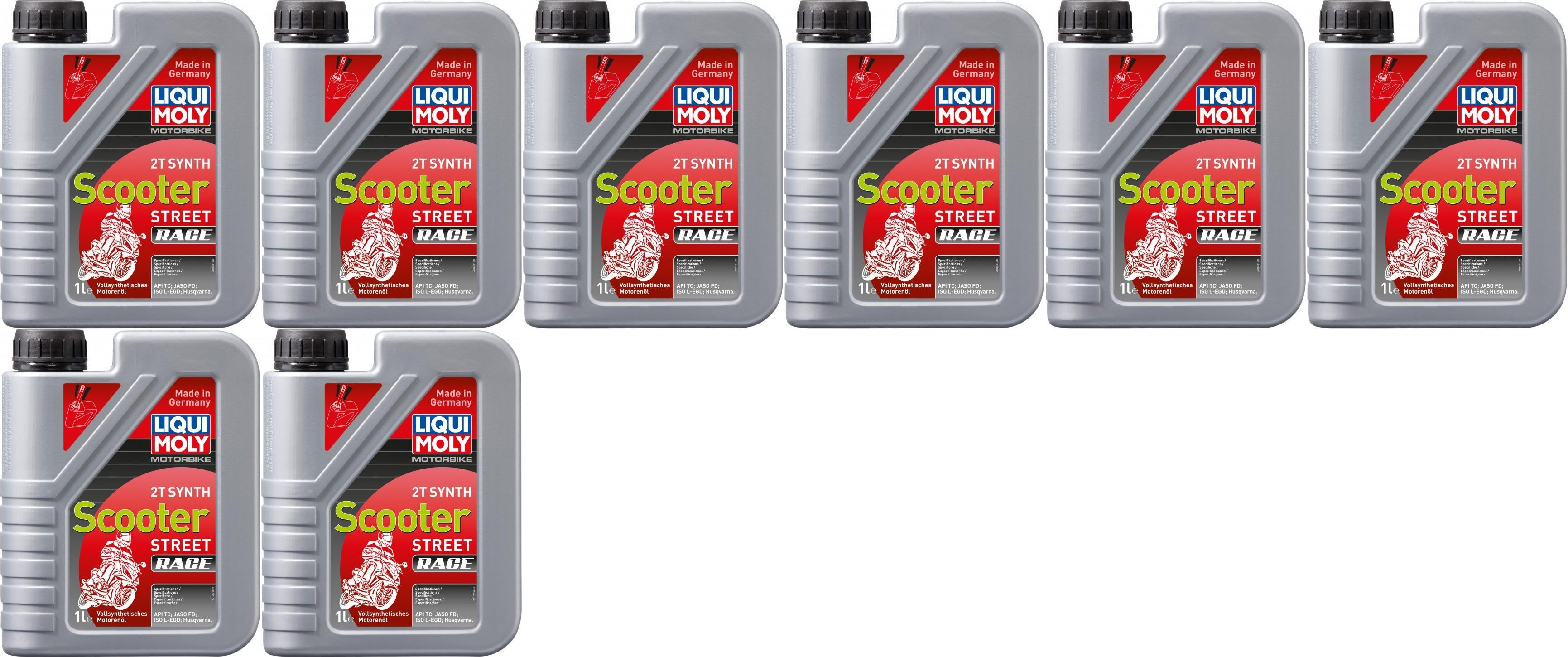 Liqui Moly 1053 Motorbike 2T Synth Scooter Street Race 8x 1l = 8 Liter