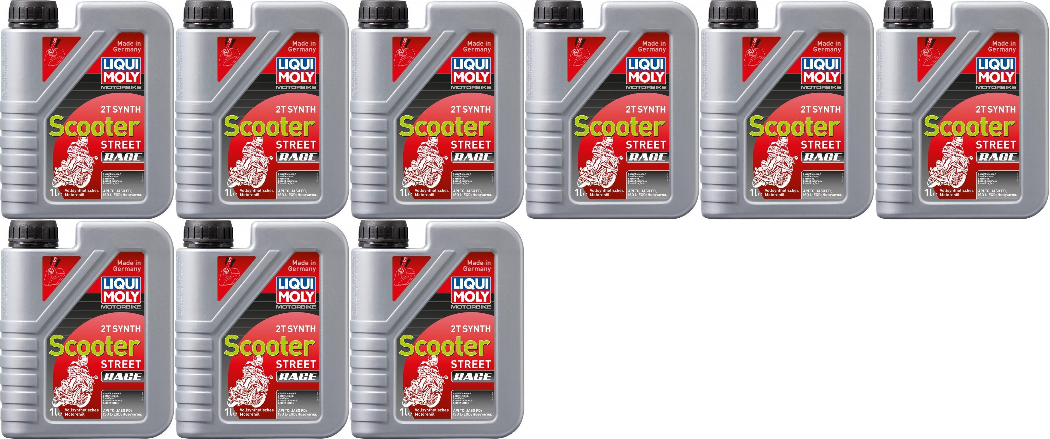 Liqui Moly 1053 Motorbike 2T Synth Scooter Street Race 9x 1l = 9 Liter