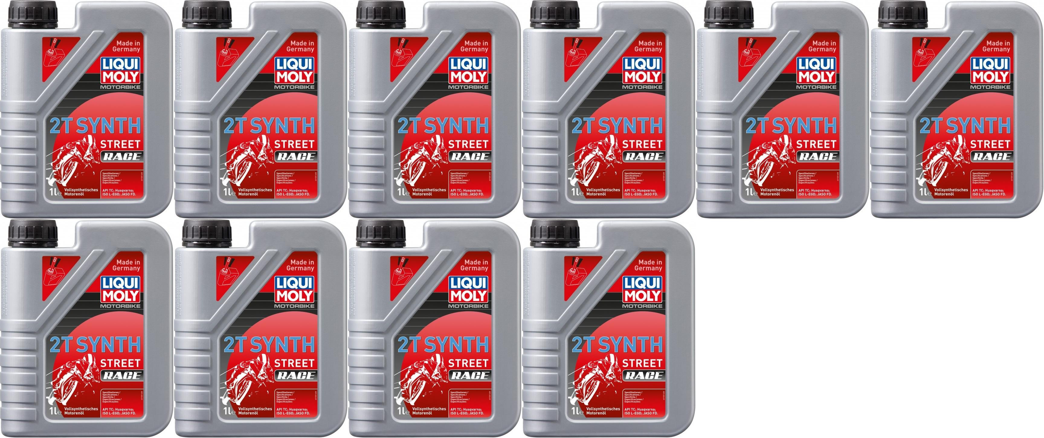 Liqui Moly 1505 Motorbike 2T Synth Street Race Motoröl 10x 1l = 10 Liter