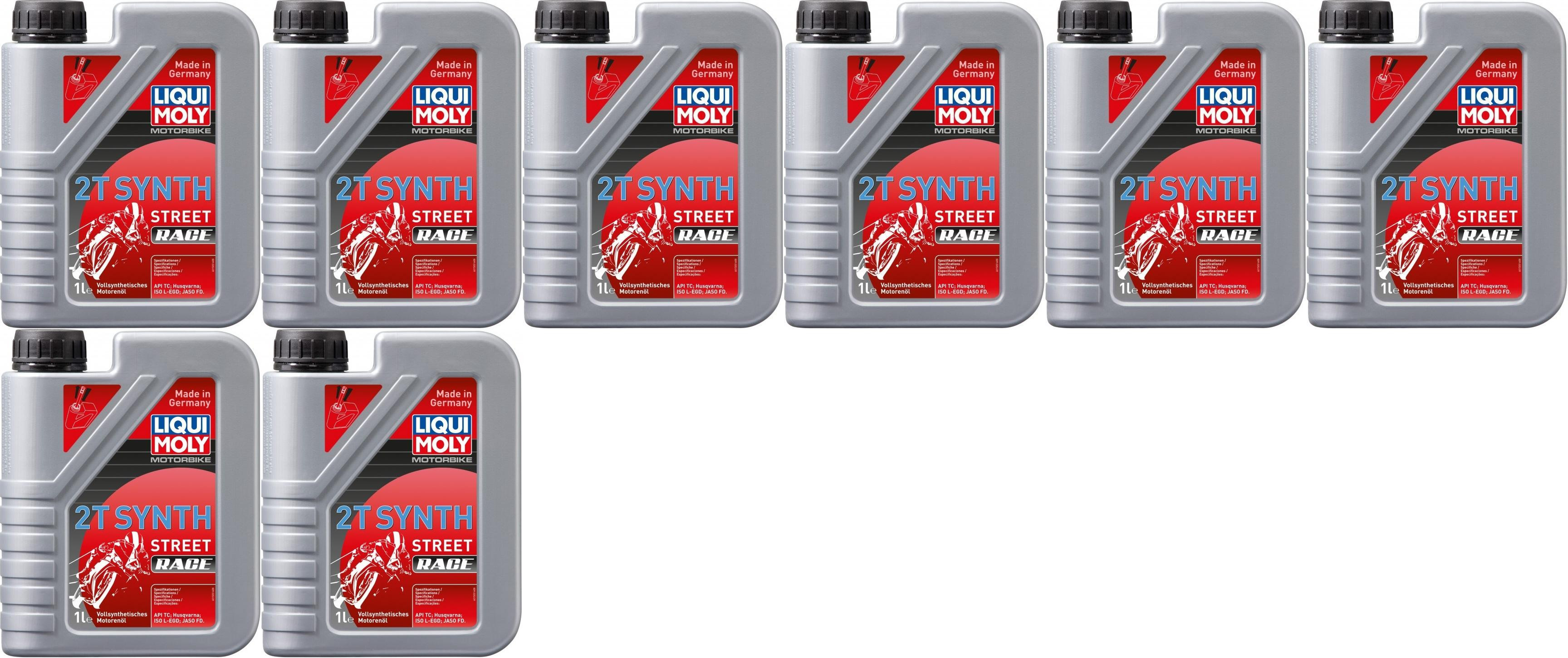 Liqui Moly 1505 Motorbike 2T Synth Street Race Motoröl 8x 1l = 8 Liter