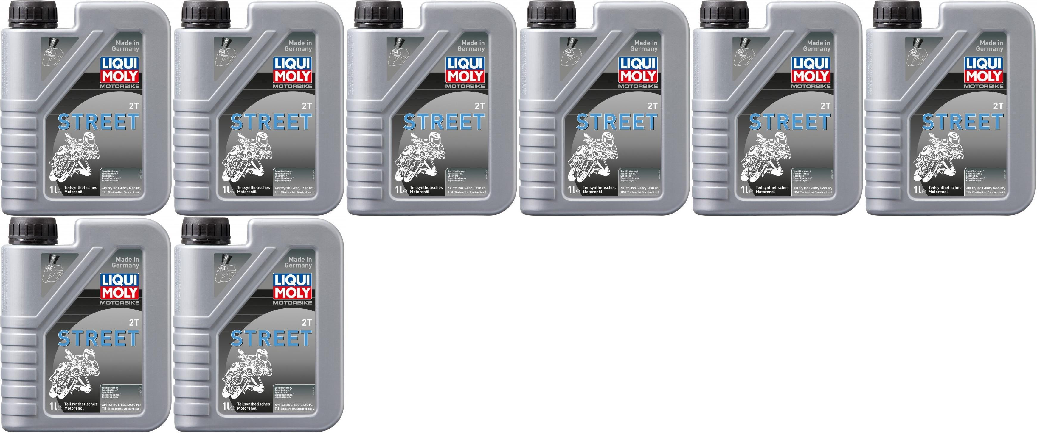 Liqui Moly 1504 Motorbike 2T Street teilsynthetisches Motoröl 8x 1l = 8 Liter