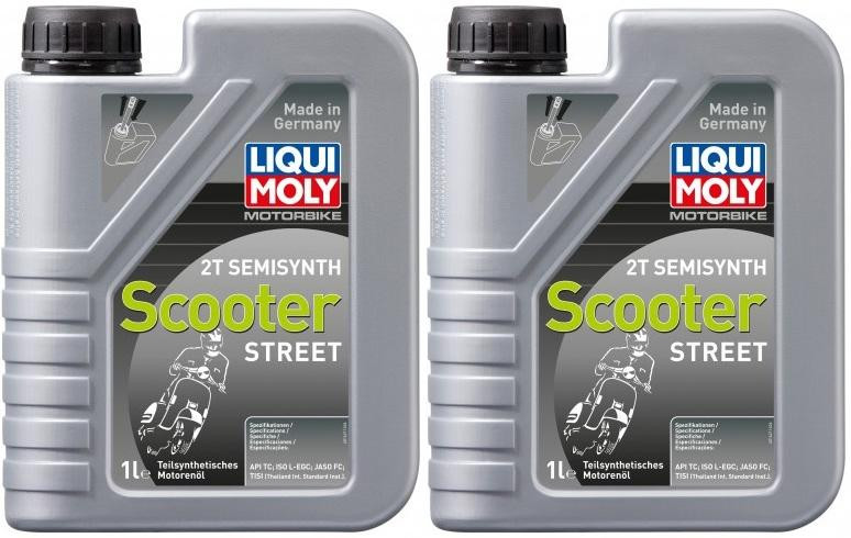 Liqui Moly 1621 Motorbike 2T Semisynth Scooter Street 2x 1l = 2 Liter