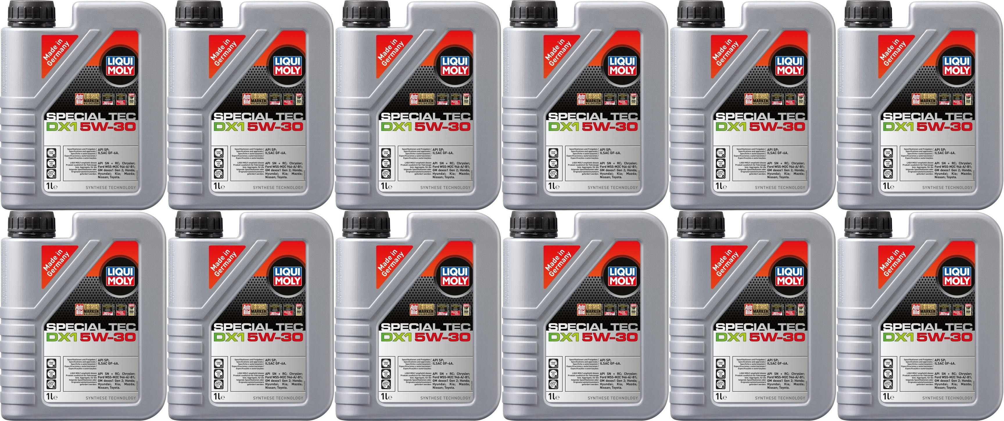 Liqui Moly 3765 Special Tec DX1 5W-30 Motoröl 12x 1l = 12 Liter