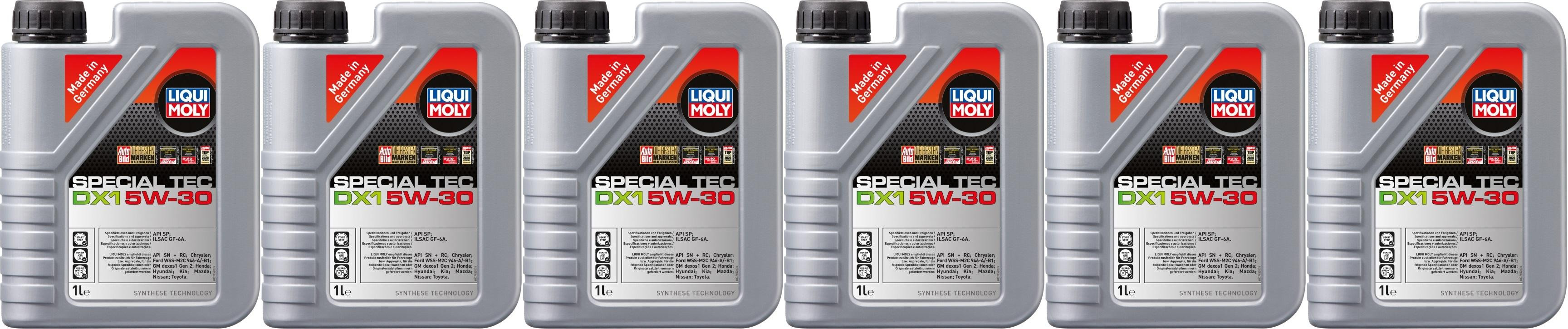 Liqui Moly 3765 Special Tec DX1 5W-30 Motoröl 6x 1l = 6 Liter