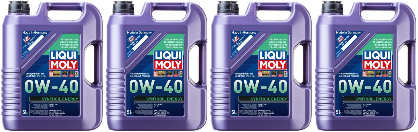 Liqui Moly 1361 Synthoil Energy 0W-40 Motoröl 4x 5 = 20 Liter
