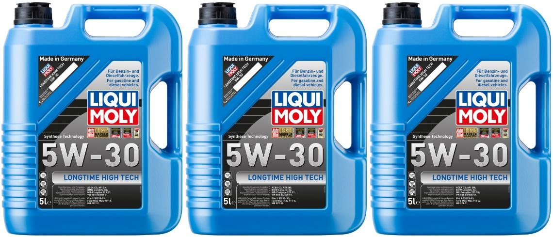 Liqui Moly 1137 Longtime High Tech 5W-30 Motoröl 3x 5 = 15 Liter
