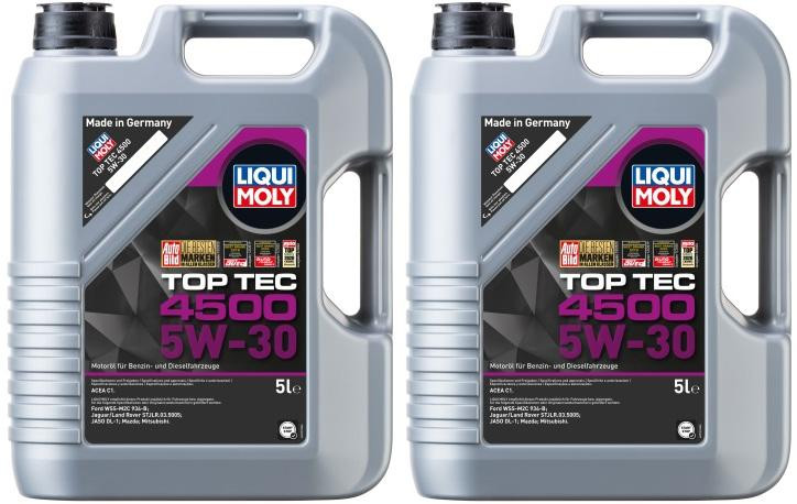 Liqui Moly 3729 5W-30 Top Tec 4500 Motoröl 2x 5 = 10 Liter