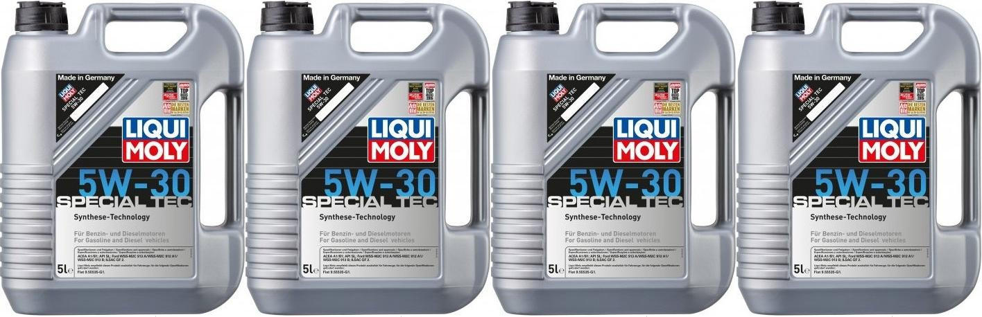 Liqui Moly 1164 Special Tec 5W-30 Motoröl 4x 5 = 20 Liter