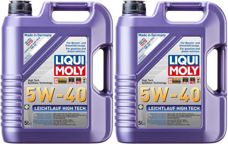 Liqui Moly 3864 Leichtlauf High Tech 5W-40 Motoröl 2x 5 = 10 Liter