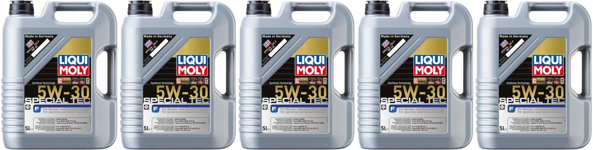 Liqui Moly 3853 Special Tec F 5W-30 Motoröl 5x 5 = 25 Liter