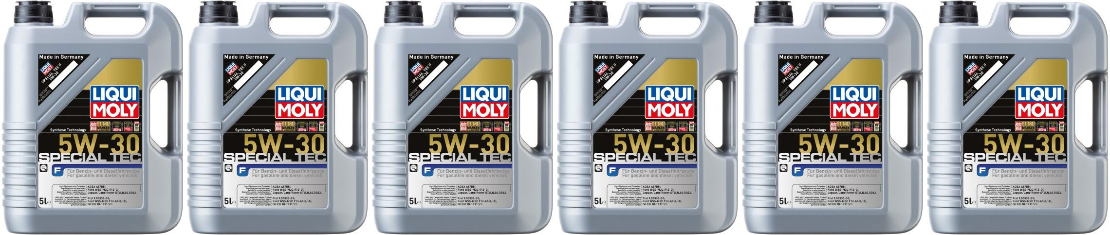 Liqui Moly 3853 Special Tec F 5W-30 Motoröl 6x 5 = 30 Liter