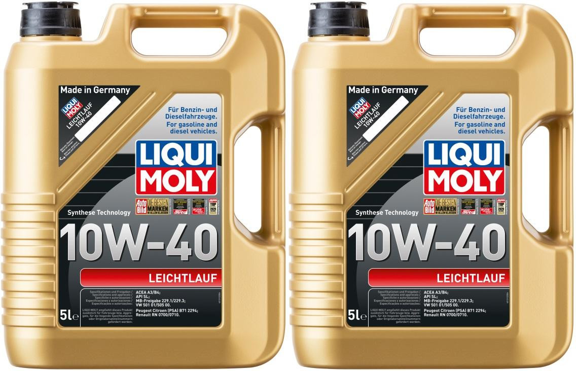 Liqui Moly 1310 Leichtlauf 10W-40 Diesel & Benziner Motoröl 2x 5 = 10 Liter