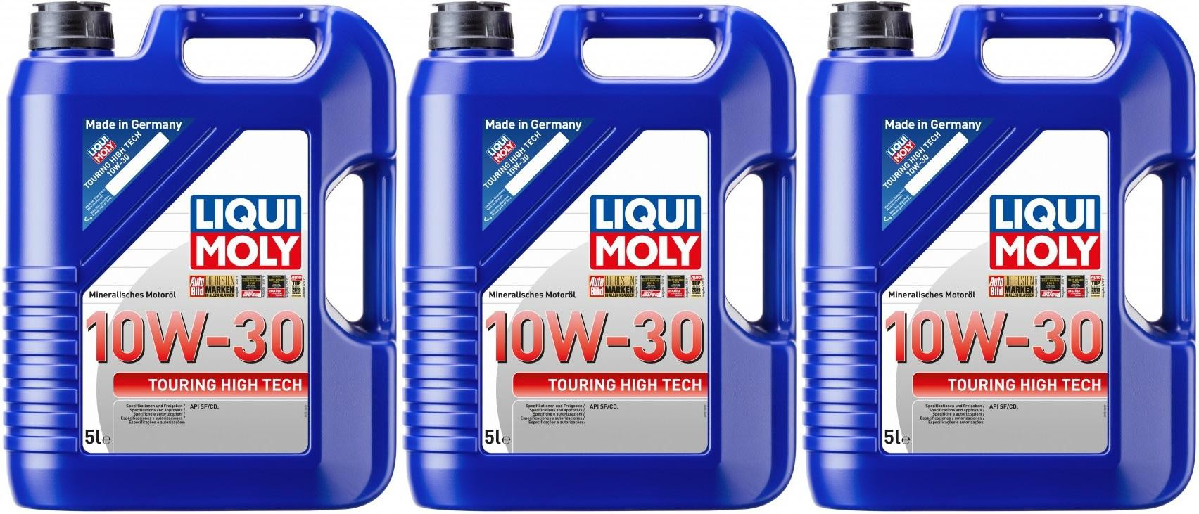 Liqui Moly 1272 Touring High Tech 10W-30 3x 5 = 15 Liter