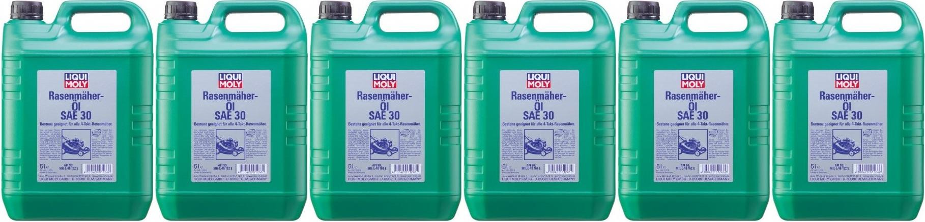 Liqui Moly 1266 Rasenmäher-Öl SAE 30 6x 5 = 30 Liter