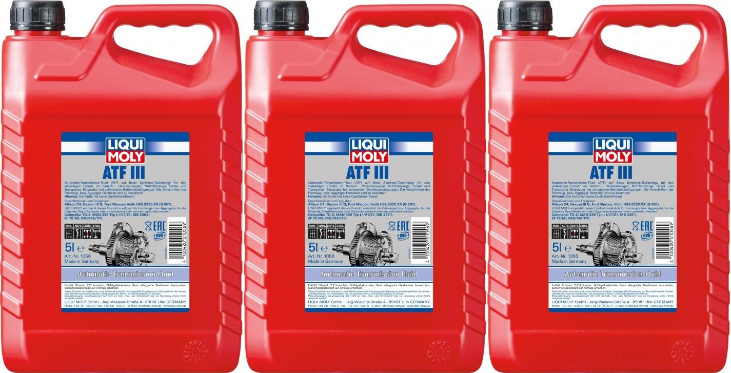 Liqui Moly 1056 ATF III 3x 5 = 15 Liter