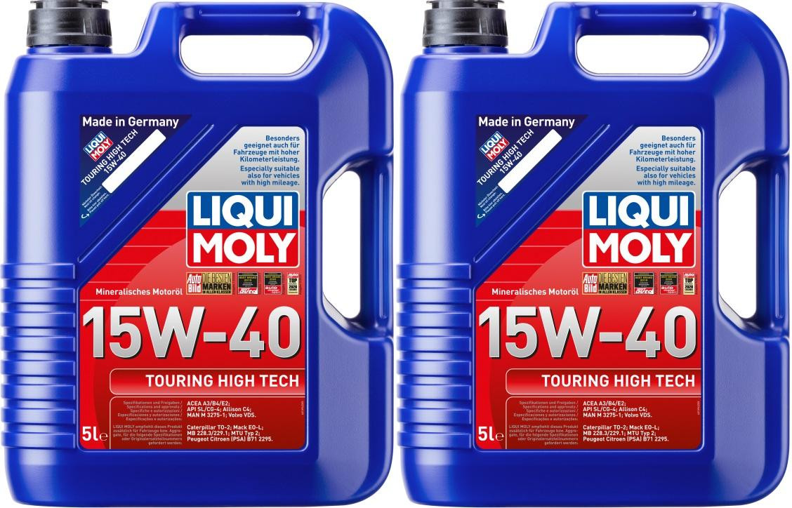 Liqui Moly 1096 Touring High Tech 15W-40 Motoröl 2x 5 = 10 Liter