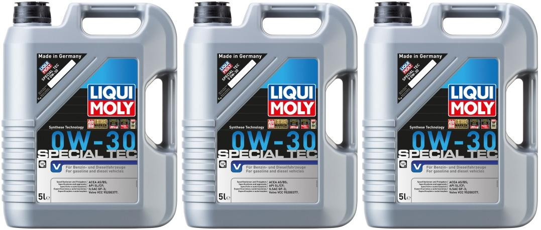 Liqui Moly 3769 Special Tec V 0W-30 Motoröl 3x 5 = 15 Liter