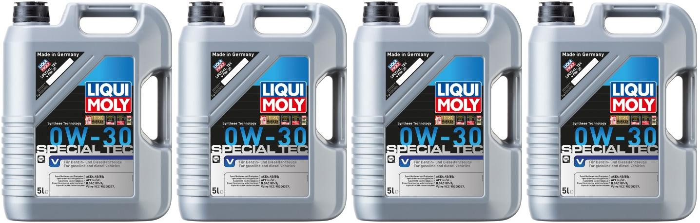 Liqui Moly 3769 Special Tec V 0W-30 Motoröl 4x 5 = 20 Liter