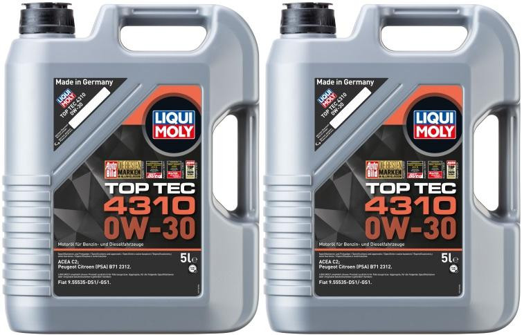 Liqui Moly 3736 Top Tec 4310 0W-30 Motoröl 2x 5 = 10 Liter
