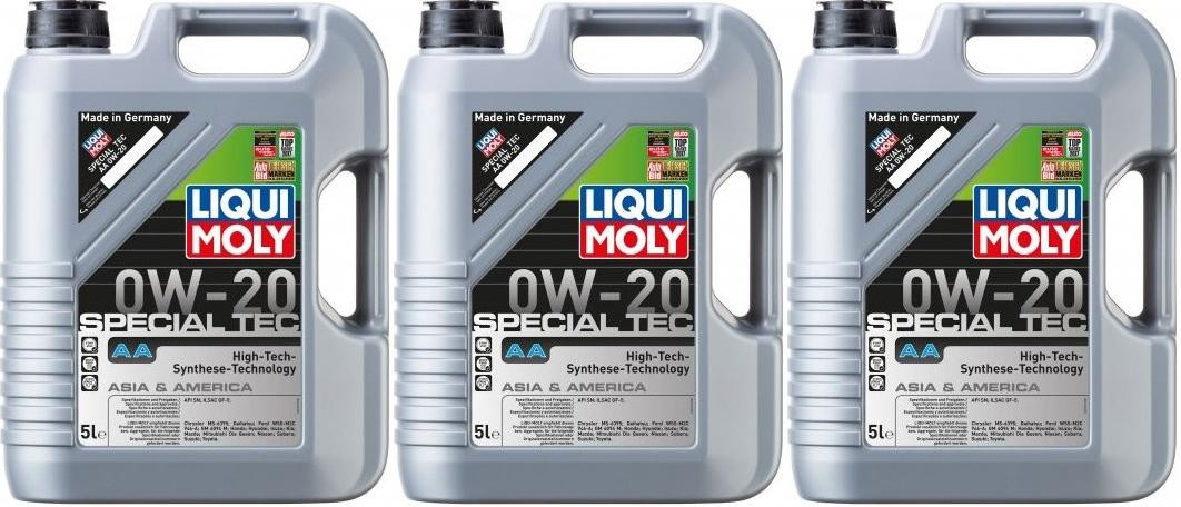 Liqui Moly 9734 Special Tec AA 0W-20 Motoröl 3x 5 = 15 Liter