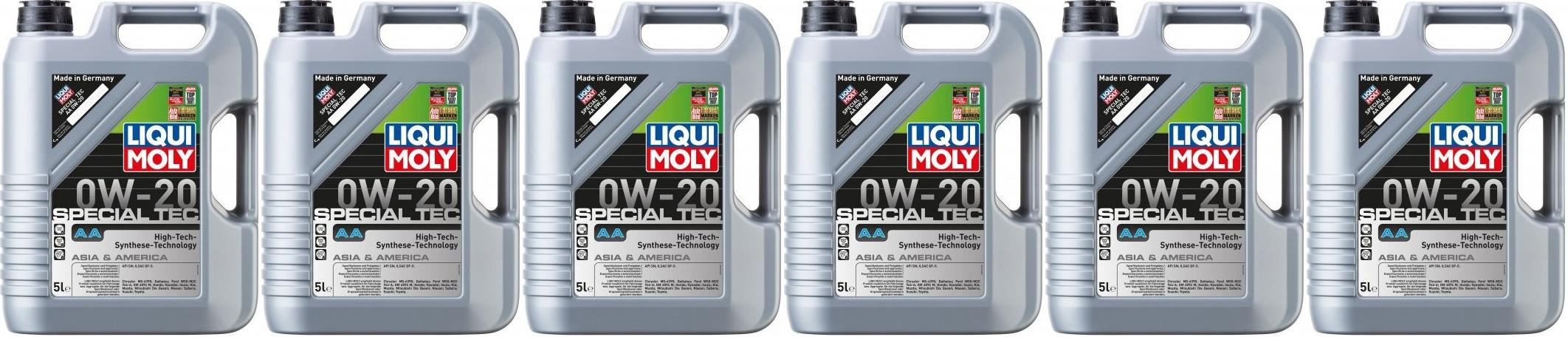 Liqui Moly 9734 Special Tec AA 0W-20 Motoröl 6x 5 = 30 Liter