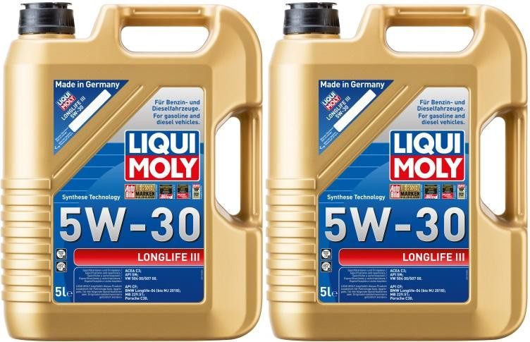 Liqui Moly 20647 5W-30 Longlife III Motoröl 2x 5 = 10 Liter