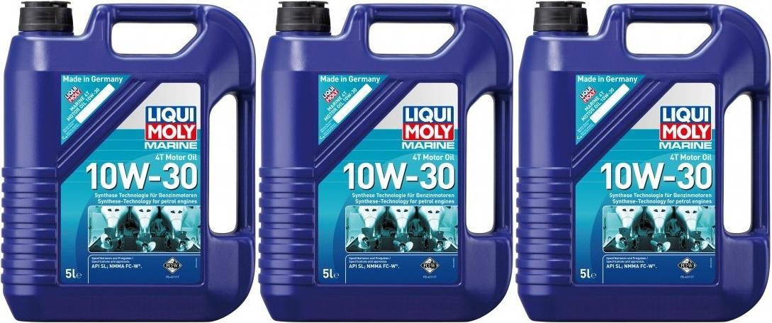 Liqui Moly 25023 Marine 4T Motor Oil 10W-30 3x 5 = 15 Liter