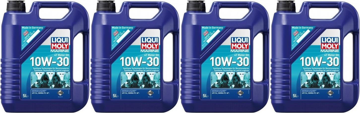 Liqui Moly 25023 Marine 4T Motor Oil 10W-30 4x 5 = 20 Liter