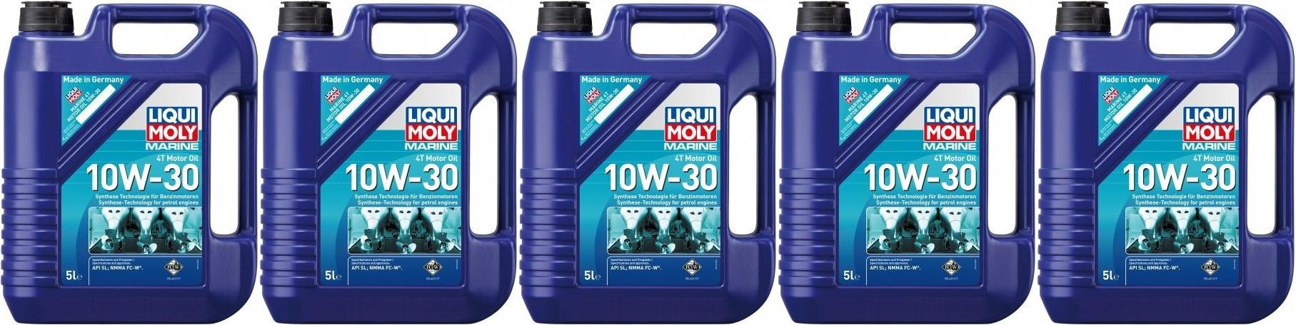 Liqui Moly 25023 Marine 4T Motor Oil 10W-30 5x 5 = 25 Liter