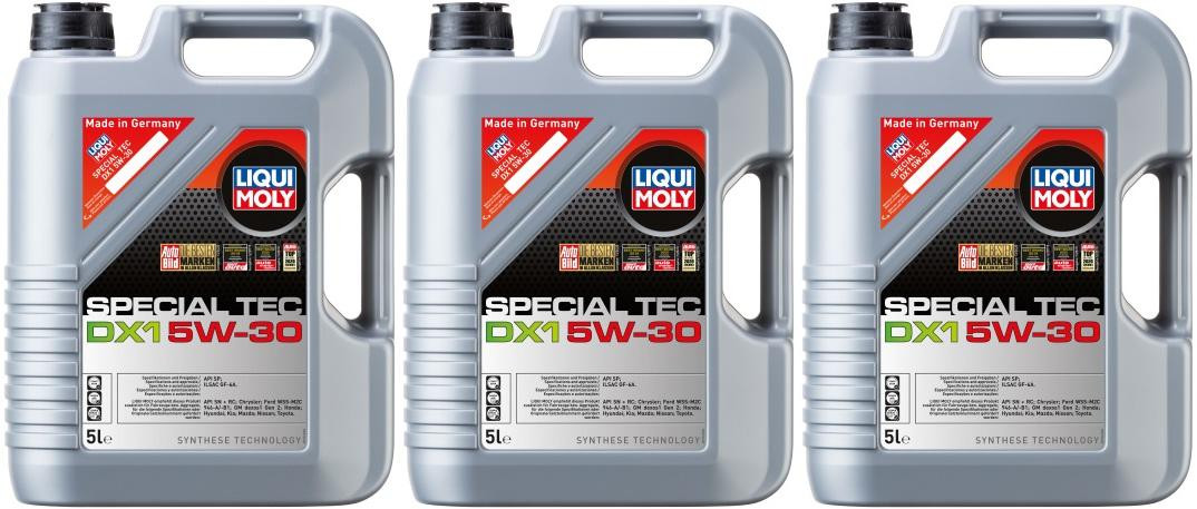 Liqui Moly 3766 Special Tec DX1 5W-30 Motoröl 3x 5 = 15 Liter