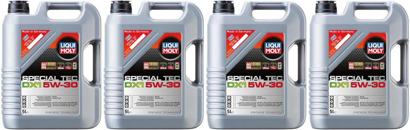 Liqui Moly 3766 Special Tec DX1 5W-30 Motoröl 4x 5 = 20 Liter
