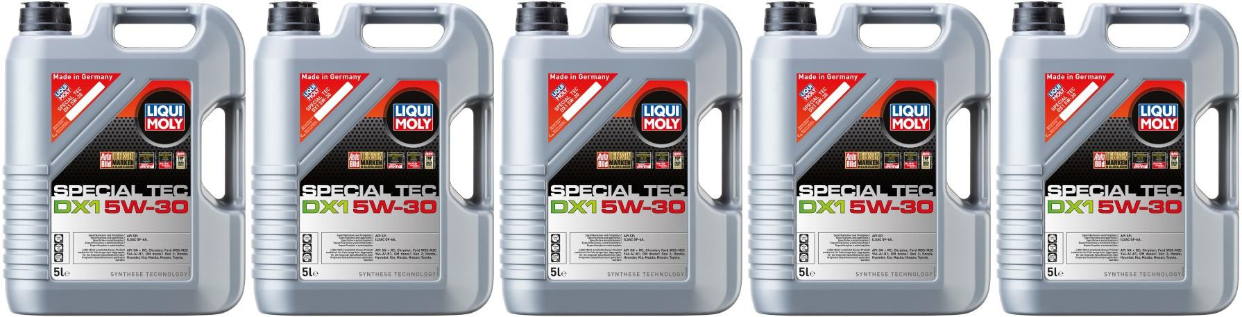 Liqui Moly 3766 Special Tec DX1 5W-30 Motoröl 5x 5 = 25 Liter