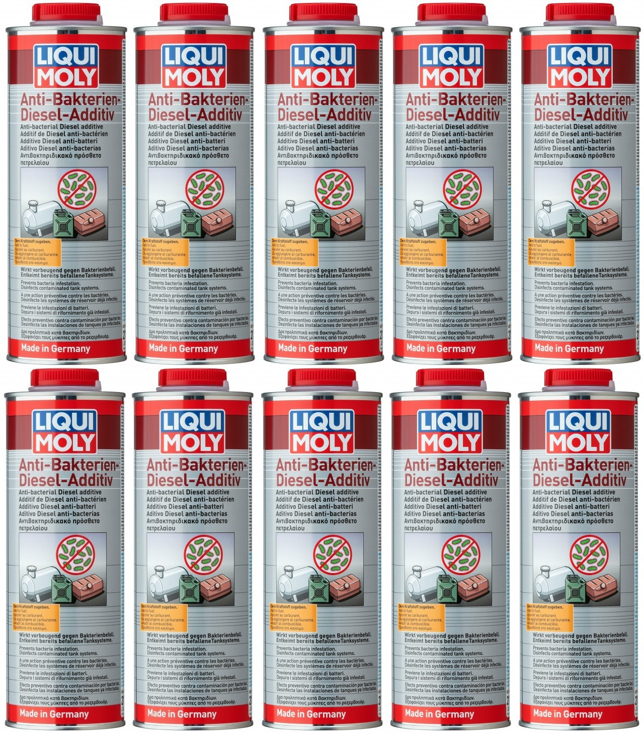 Liqui Moly 21317 Anti Bakterien Diesel Additiv 10x 1l = 10 Liter