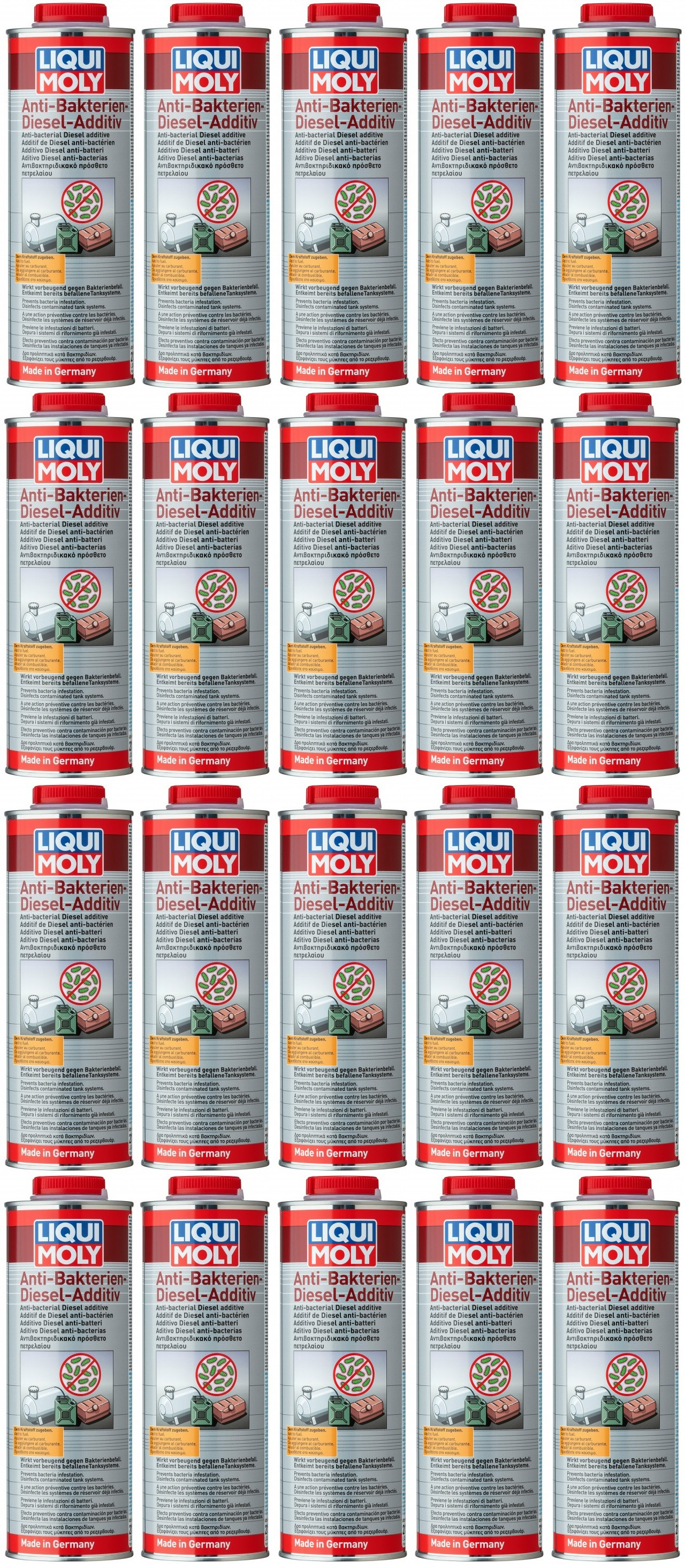 Liqui Moly 21317 Anti Bakterien Diesel Additiv 20x 1l = 20 Liter