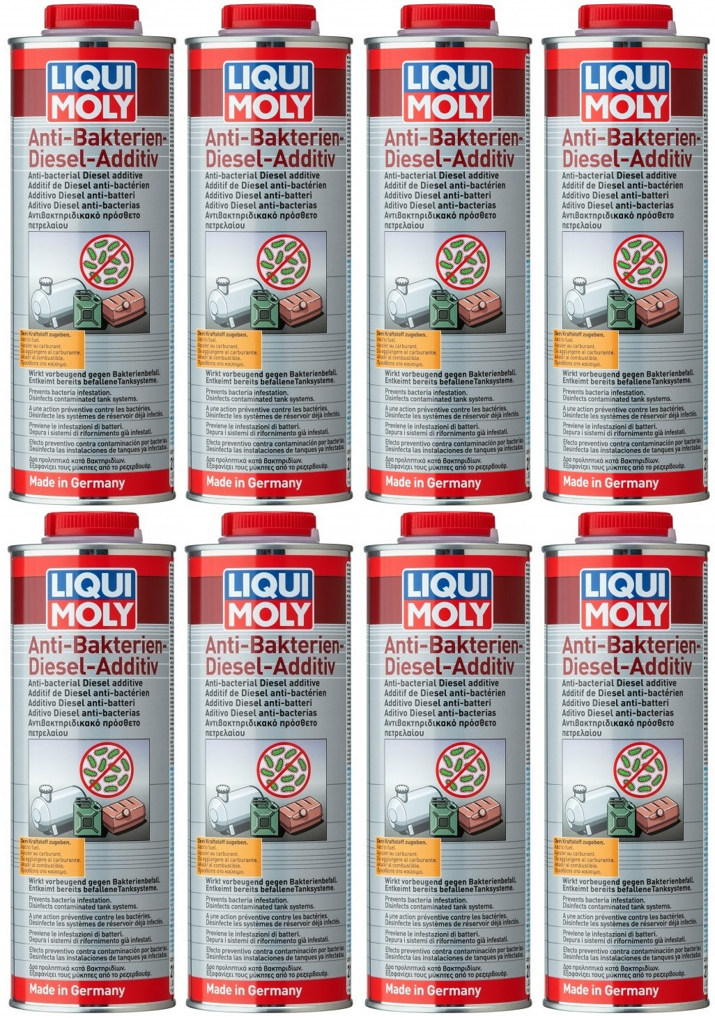 Liqui Moly 21317 Anti Bakterien Diesel Additiv 8x 1l = 8 Liter