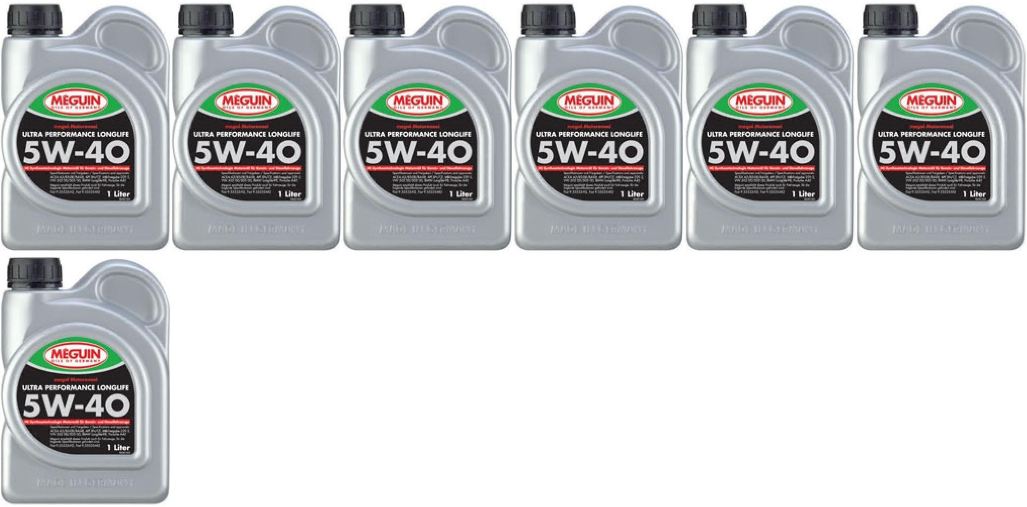 Meguin megol 4361 Motoröl Ultra Performance Longlife SAE 5W-40 7x 1l = 7 Liter