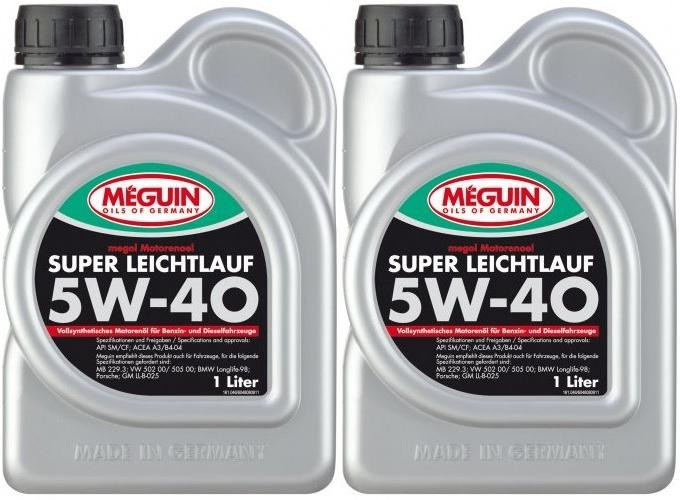 Meguin megol 4808 Motoröl Super Leichtlauf 5W-40 (vollsynth.) 2x 1l = 2 Liter