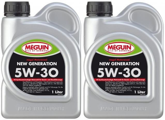 Meguin megol 6512 Motoröl New Generation SAE 5W-30 2x 1l = 2 Liter