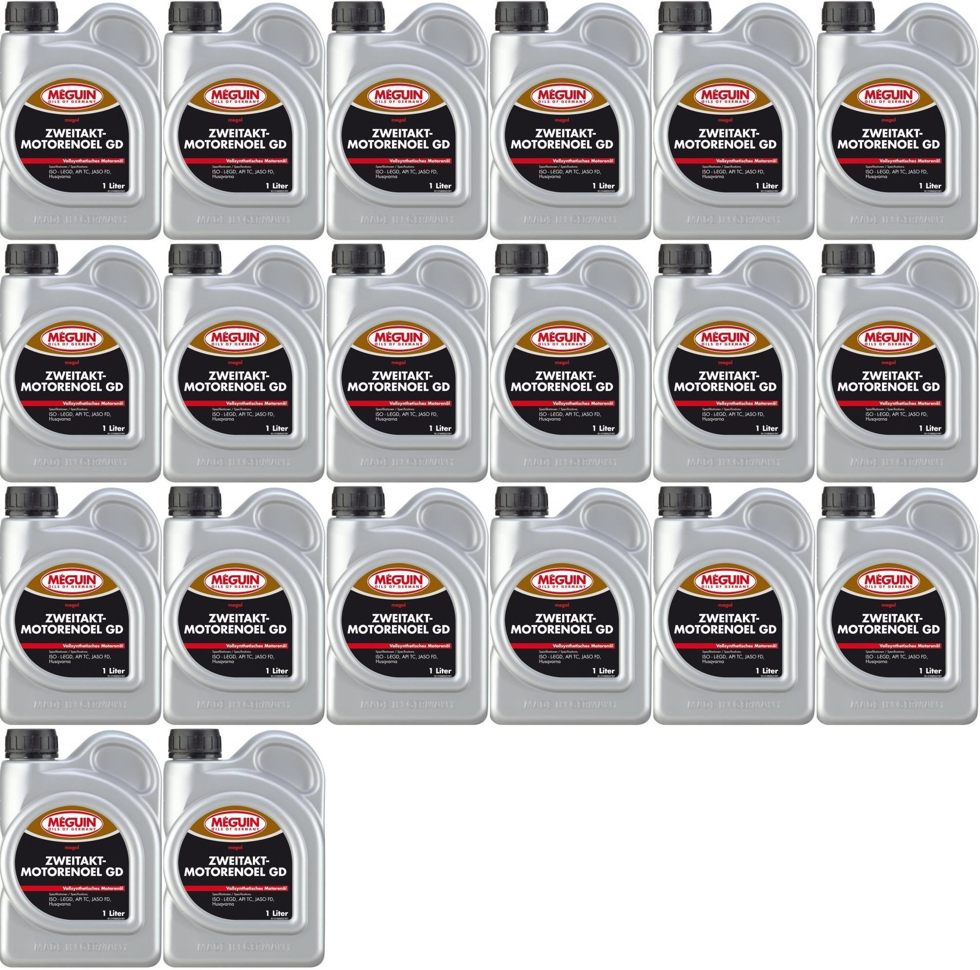 Meguin megol 6523 GD 2T vollsynthetisches Motorrad Motoröl 20x 1l = 20 Liter
