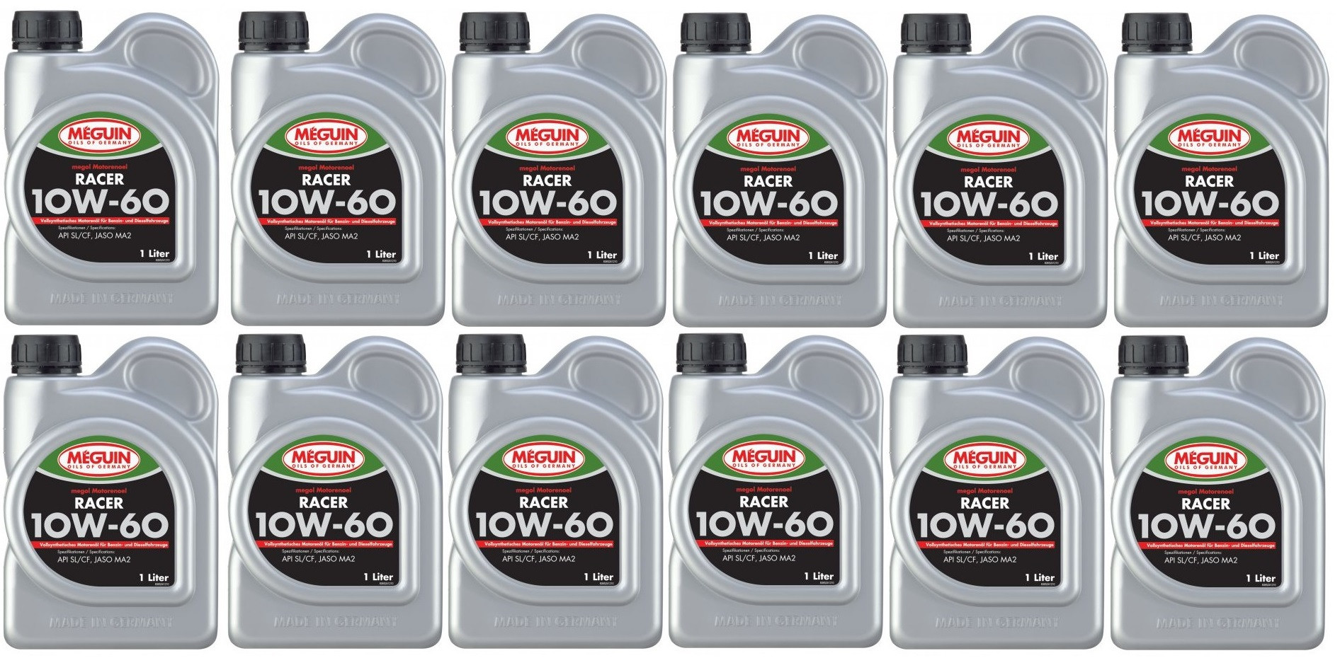 Meguin megol 6524 4T RACER 10W-60 VS Motorrad Motoröl 12x 1l = 12 Liter