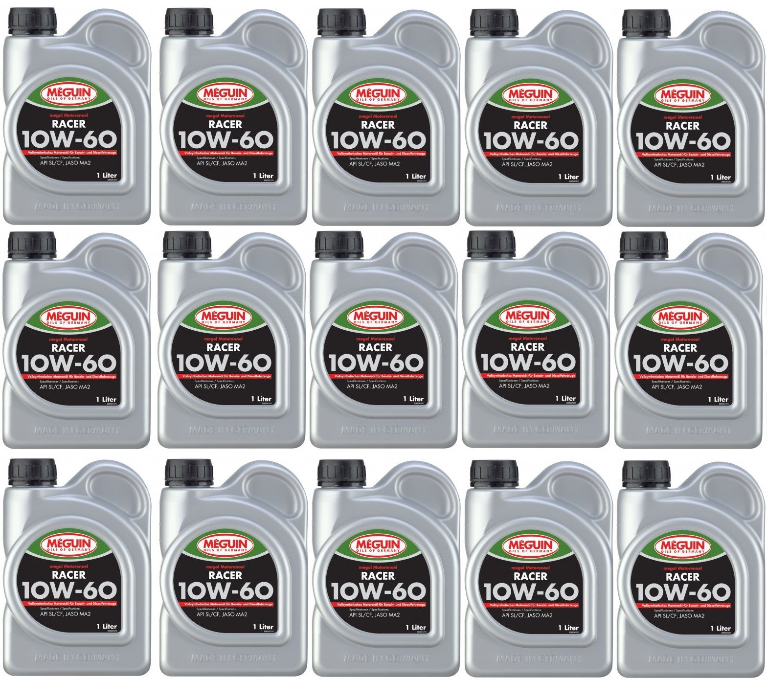 Meguin megol 6524 4T RACER 10W-60 VS Motorrad Motoröl 15x 1l = 15 Liter