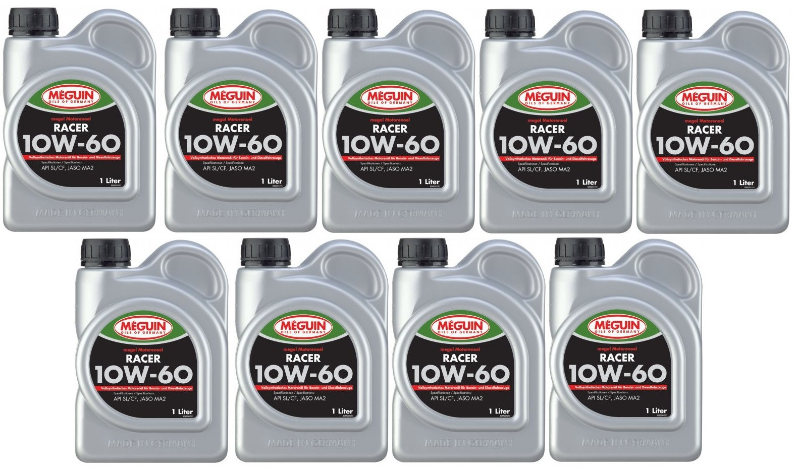 Meguin megol 6524 4T RACER 10W-60 VS Motorrad Motoröl 9x 1l = 9 Liter