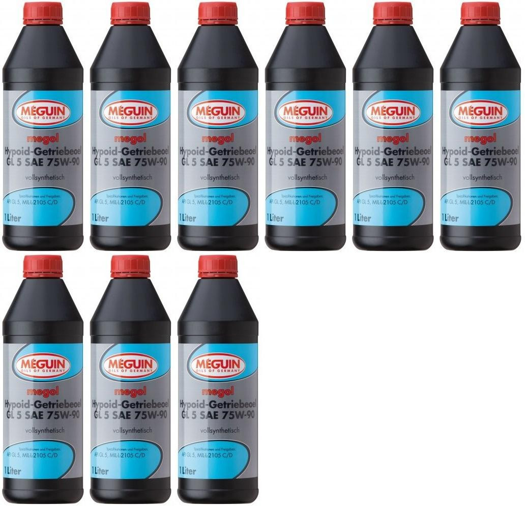 Meguin megol 4650 Hypoid-Getriebeöl GL5 SAE 75W-90 (vollsynth.) 9x 1l = 9 Liter