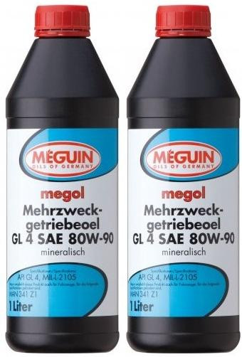 Meguin megol 4866 Mehrzweck-Getriebeöl GL4 SAE 80W-90 2x 1l = 2 Liter