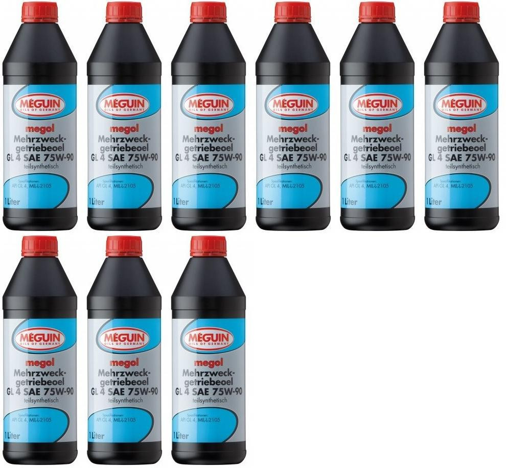 Meguin megol 4867 Mehrzweck-Getriebeöl GL4 SAE 75W-90 9x 1l = 9 Liter