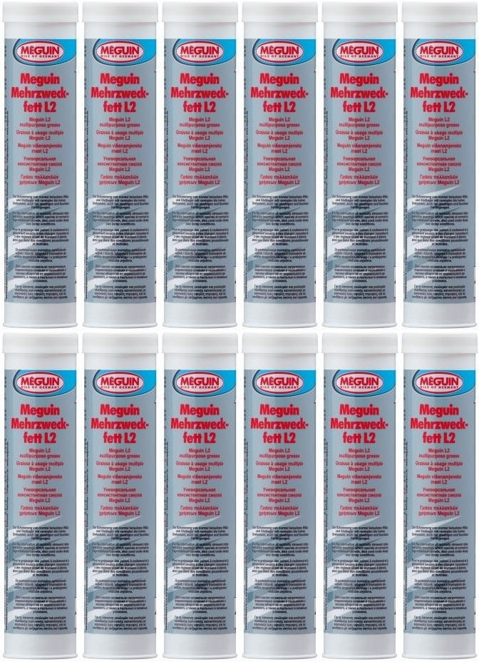 Meguin 4770 Mehrzweckfett L2 Fett Kartusche 12x 400 Gramm