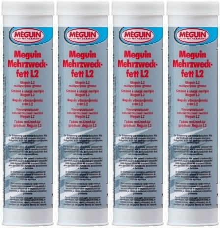 Meguin 4770 Mehrzweckfett L2 Fett Kartusche 4x 400 Gramm