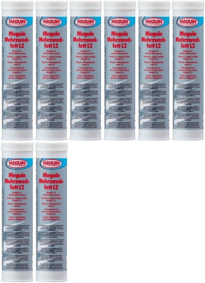 Meguin 4770 Mehrzweckfett L2 Fett Kartusche 8x 400 Gramm